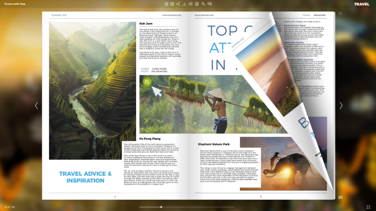 Interactive PDF html5 publication