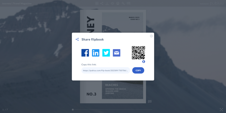 Share on social media platforms