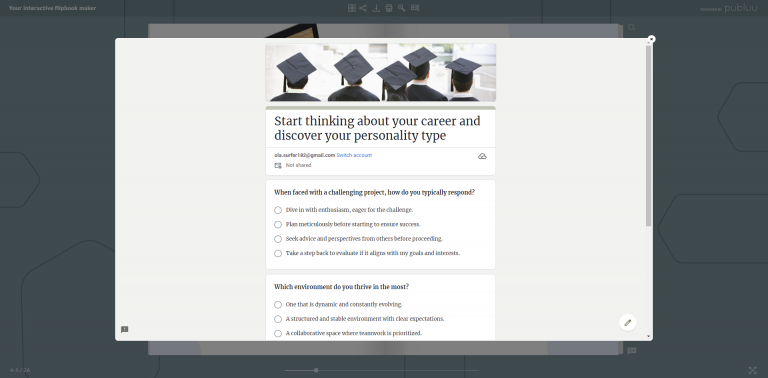 Publuu quizz example