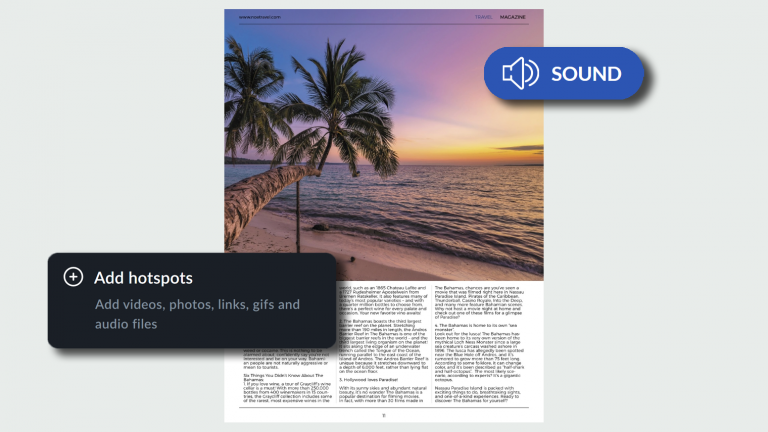 Adding a sound to online catalog