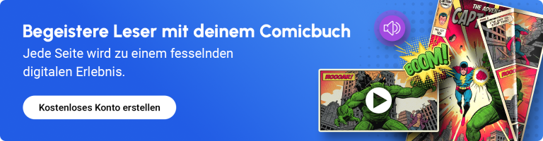 banner der zum erstellen eines comics auffordert