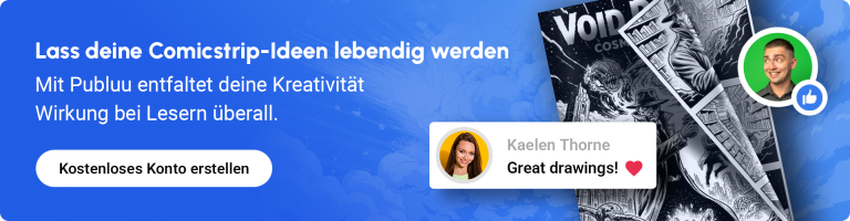 banner der zum erstellen eines comics auffordert