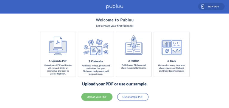 creating a digital magazine with publuu