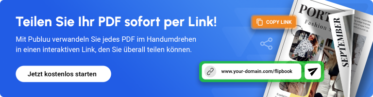 banner der dazu auffordert ein pdf als link zu teilen