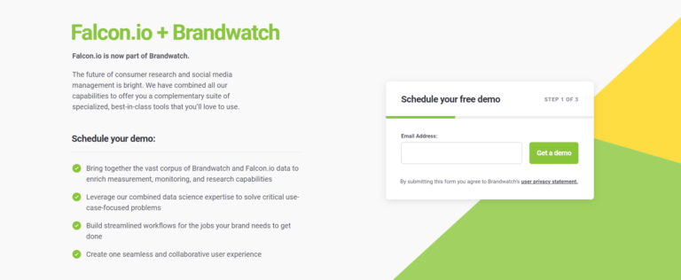 Falcon platform for social media management