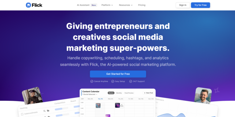 Flick marketing platform