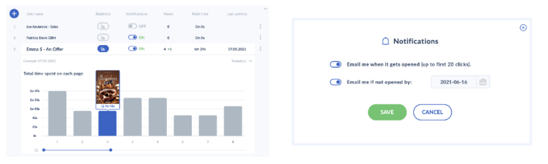 Publuu tracking links