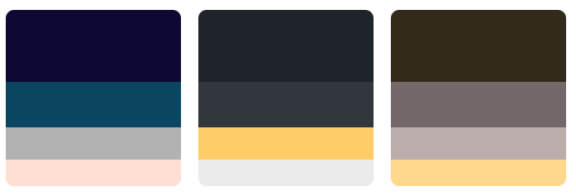 Rich and luxurious color palette