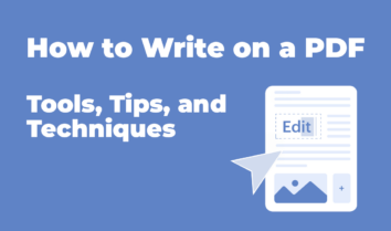 How to write on a PDF