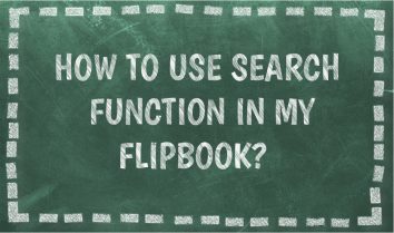 How to use search function in flipbook?