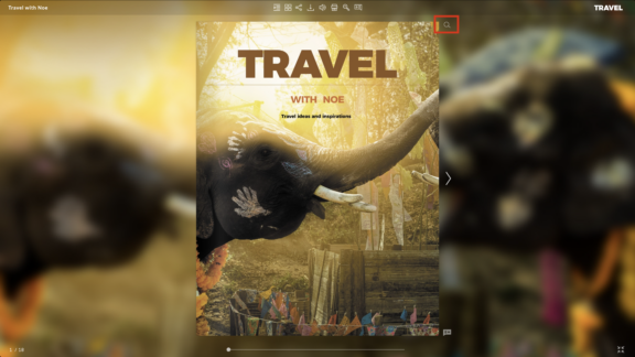 flipbooks search feature