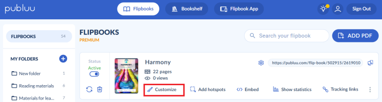 customize button