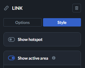 active area on, hotspot disabled