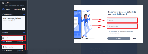 more details for lead form 