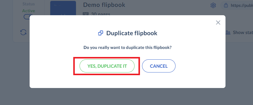 duplication button