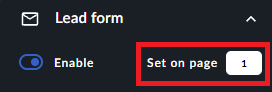 lead form customization