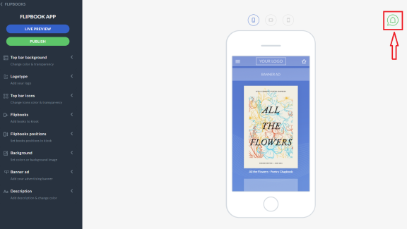 push notification bell