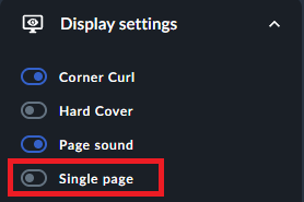single page switch