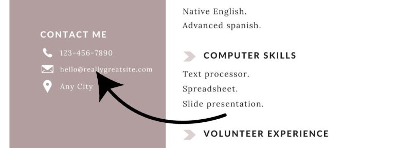 White-simple-student-cv-resume-template-contact-details