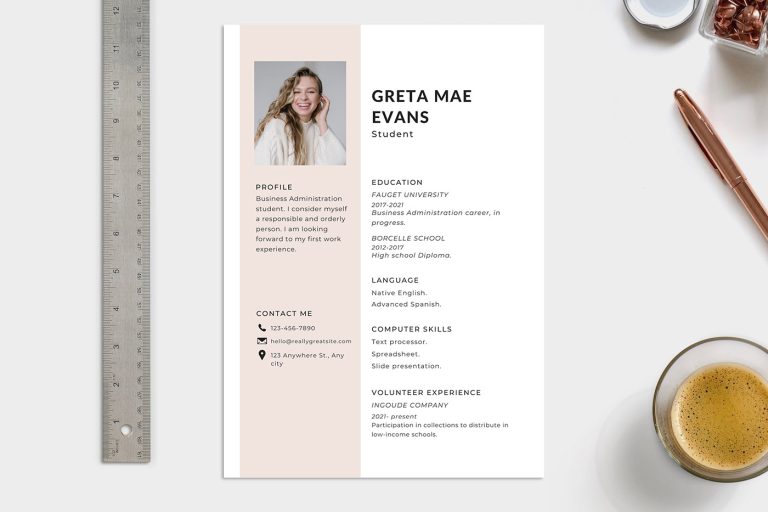 business-administration-white-simple-internship-cv-resume-template
