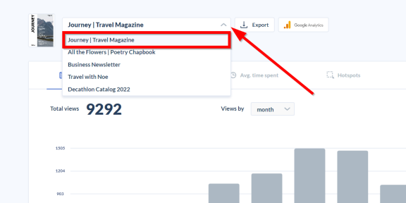 Understanding flipbook statistics selecting flipbooks
