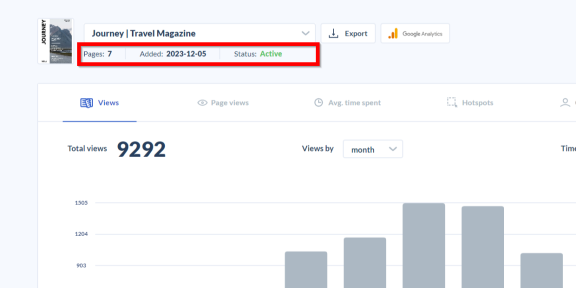 Understanding flipbook statistics