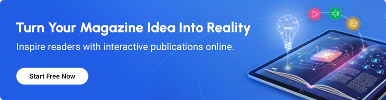 banner encouraging to create digital magazine