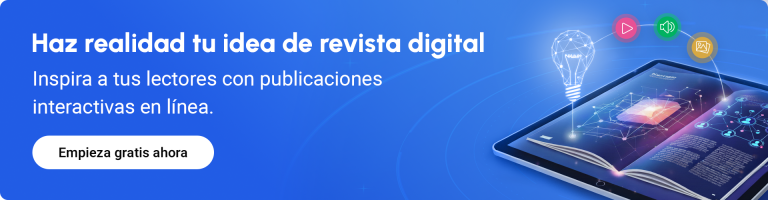 banner promocional para crear una revista online