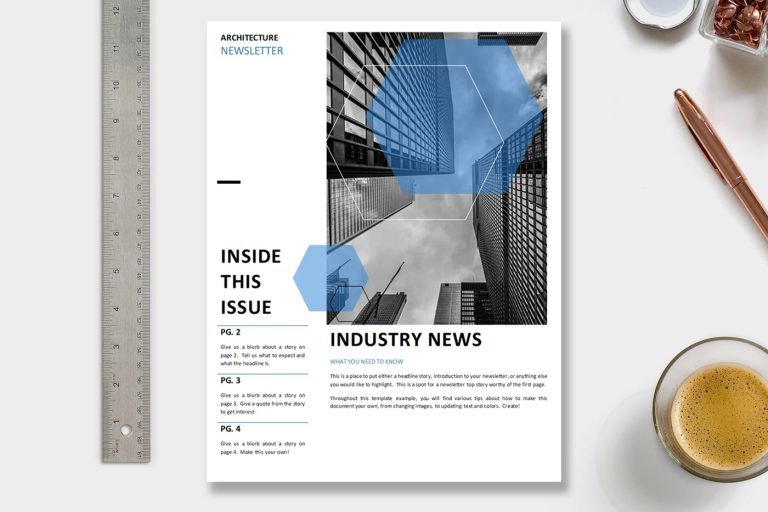 Architecture newsletter template