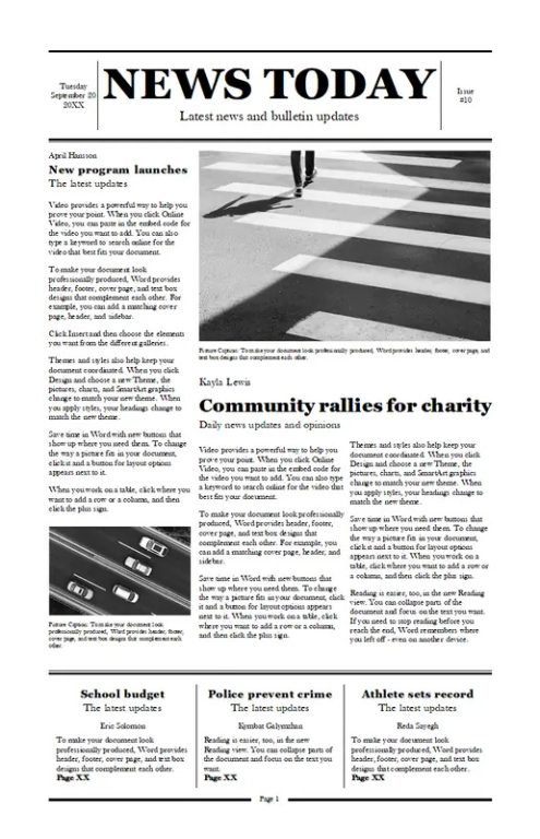 modèle de mise en page blanc-moderne