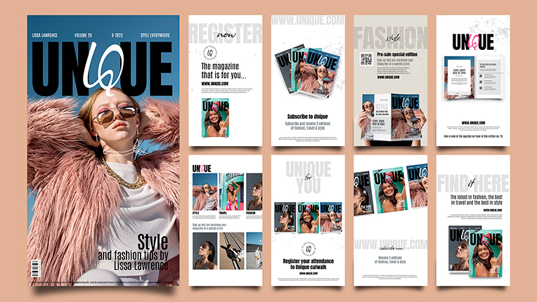 conception d'un magazine de mode