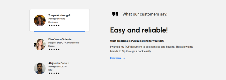 customers product reviews