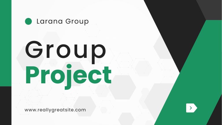 Green White Gray Modern Group Project Presentation