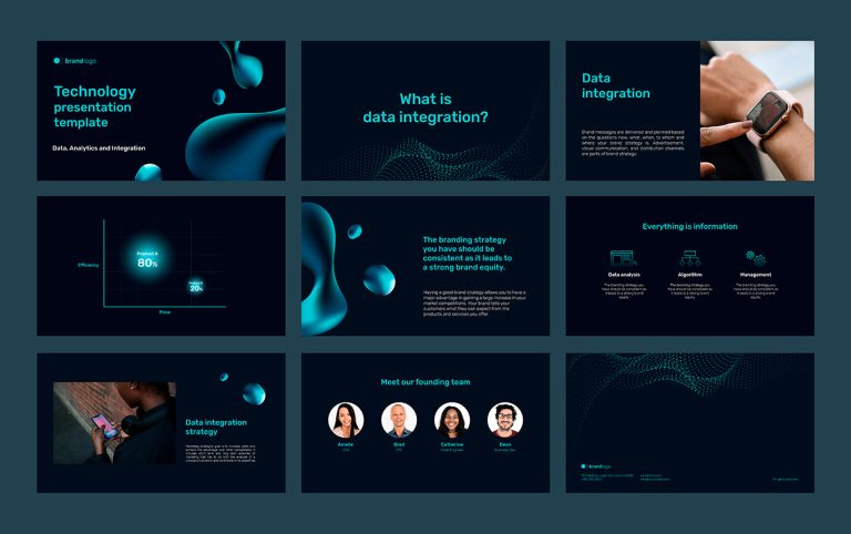 Tech-oriented presentation template tech oriented product presentation template