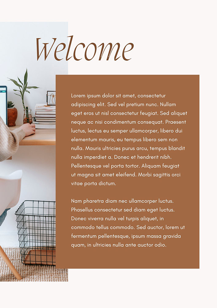 guía ebook empresarial moderna en marrón