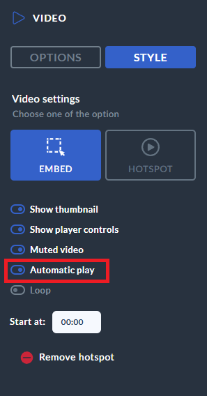 how to automate video playback in flipbook maker