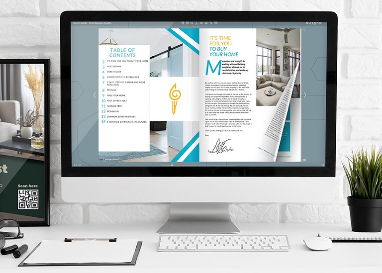 ejemplo de guía interactiva para compradores de vivienda