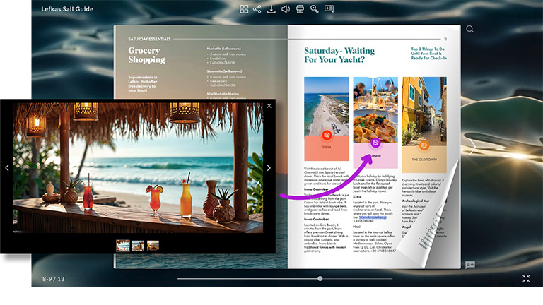 añadir un contenido visual a la guía interactiva
