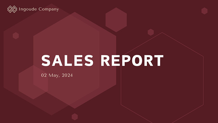 maroon and red modern sales report presentation