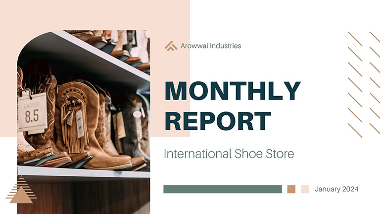 monthly sales report presentation template