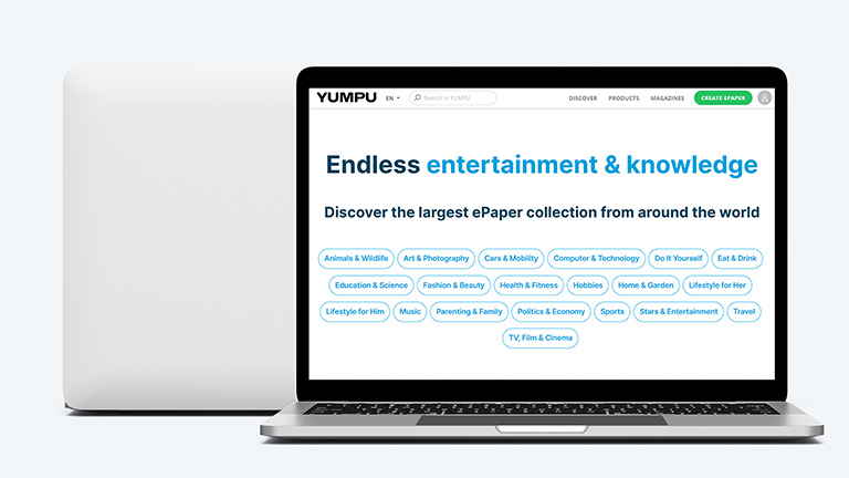 yumpu as an example of a digital publishing platform