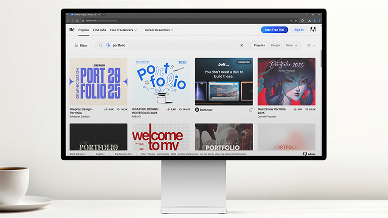 behance as an example of an interactive portfolio maker