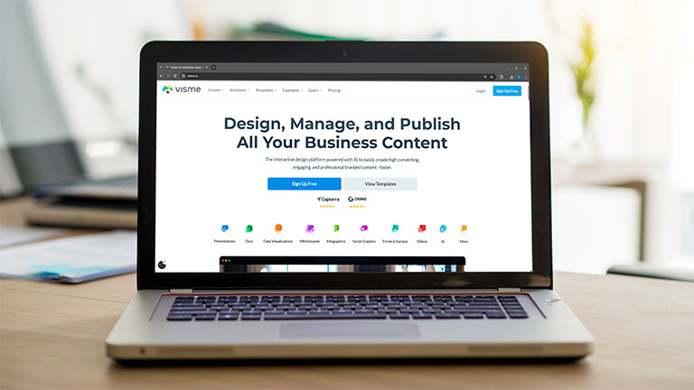 visme as an example of a canva alternative