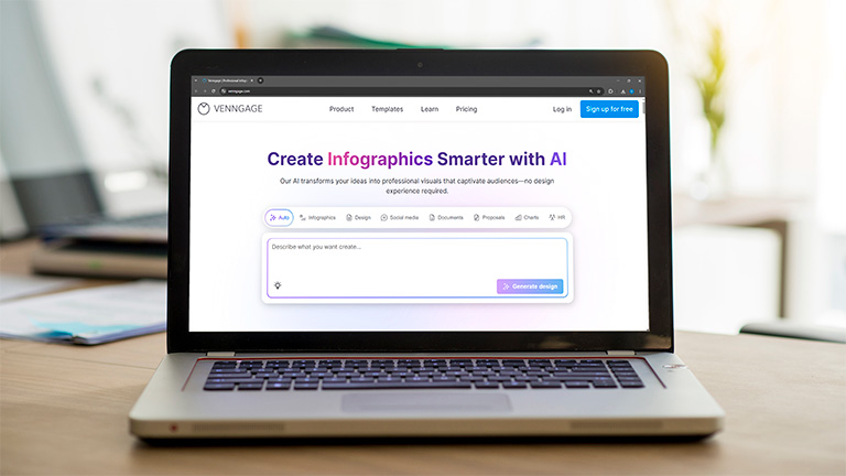 Venngage as an example of a canva alternative