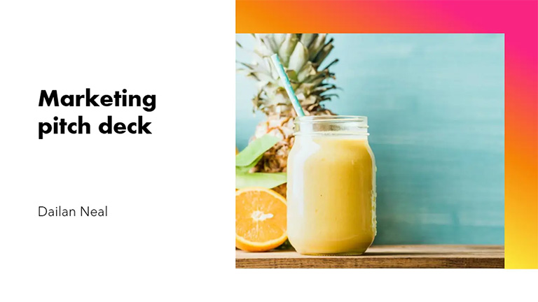 prismatic green and modern simple business plan presentation design