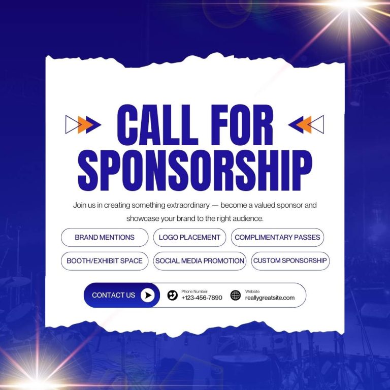 blue and white modern sponsorship proposal