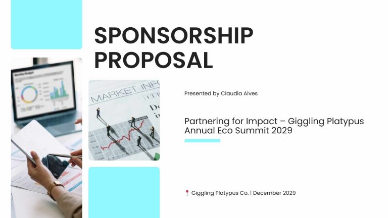 blue and white modern sponsorship proposal business