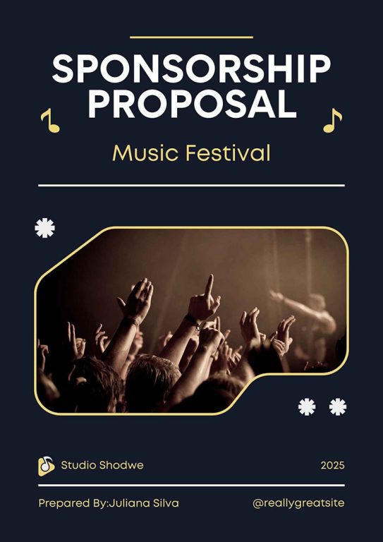 modern music festival sponsorship proposal