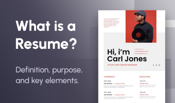 what is a resume title graphic layout