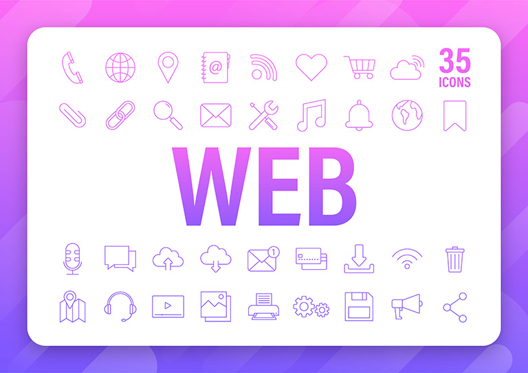 sample icons as inspiration for creating favicons